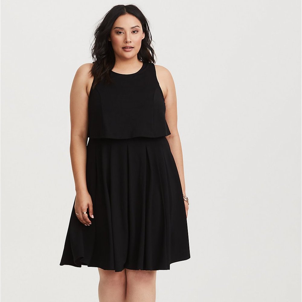 *NWT*Black torrid midi dress